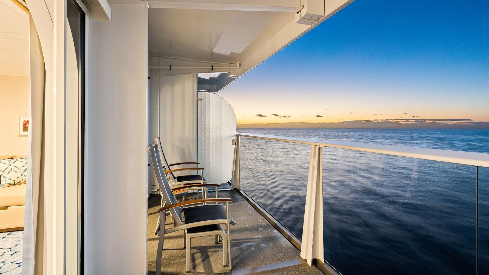 Utopia of the Seas Ultra Spacious Ocean View with Large Balcony (1A) balcony