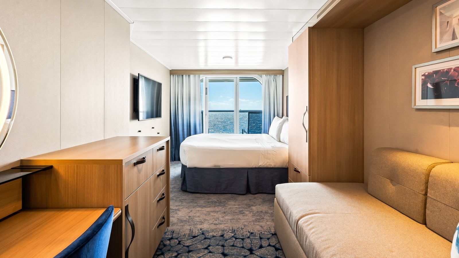 Utopia of the Seas Ocean View with Large Balcony (1C) cabin, photo 1 of 3