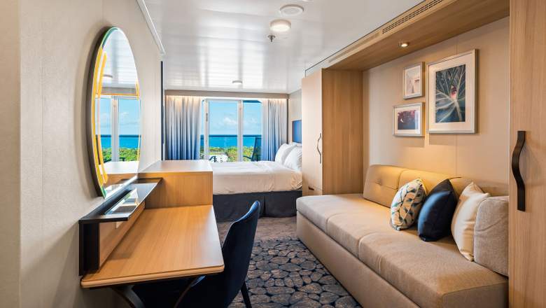 Utopia of the Seas Ocean View Balcony (3D) cabin, photo 1 of 4