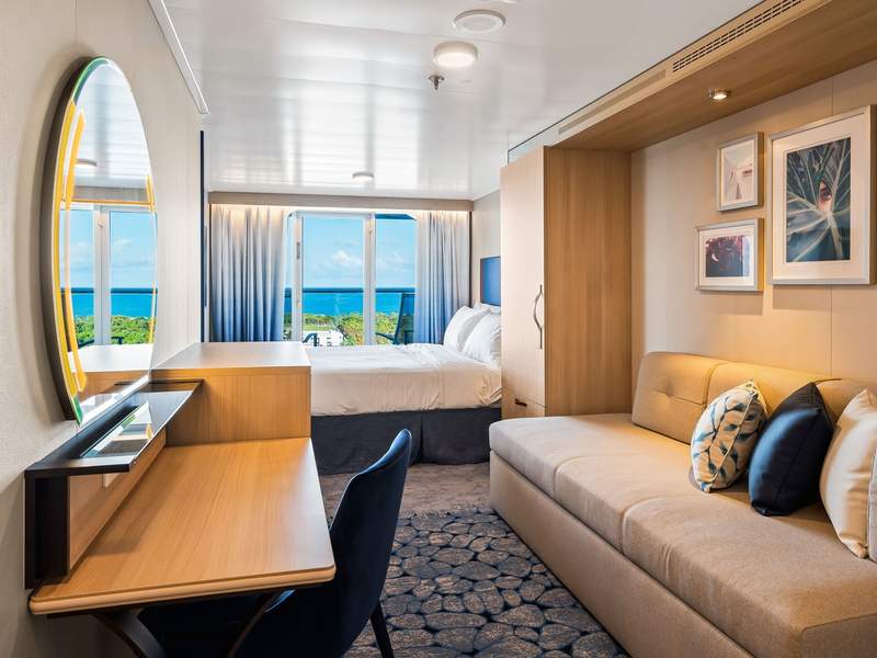 Utopia of the Seas Ocean View Balcony (3D) cabin, photo 1 of 4