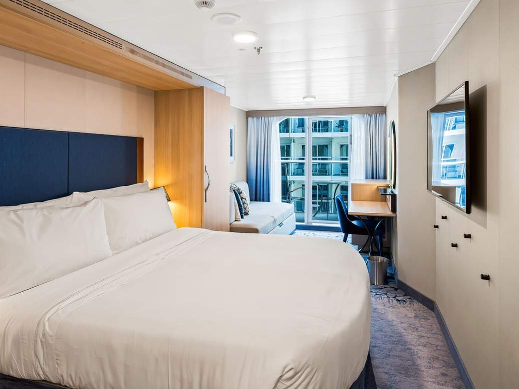 Utopia of the Seas Central Park View Balcony (1J) cabin, photo 1 of 3 Utopia of the Seas Central Park View Balcony (1J) cabin, photo 1 of 3