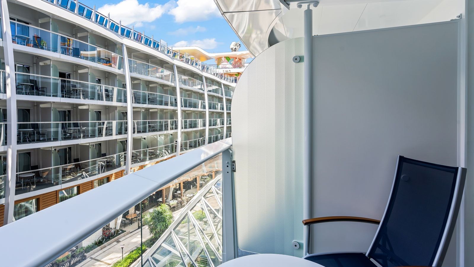 Utopia of the Seas Central Park View Balcony (1J) balcony, photo 1 of 2