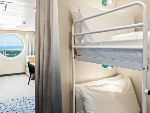 Utopia of the Seas Ultra Spacious Ocean View (1K) cabin, photo 3 of 4