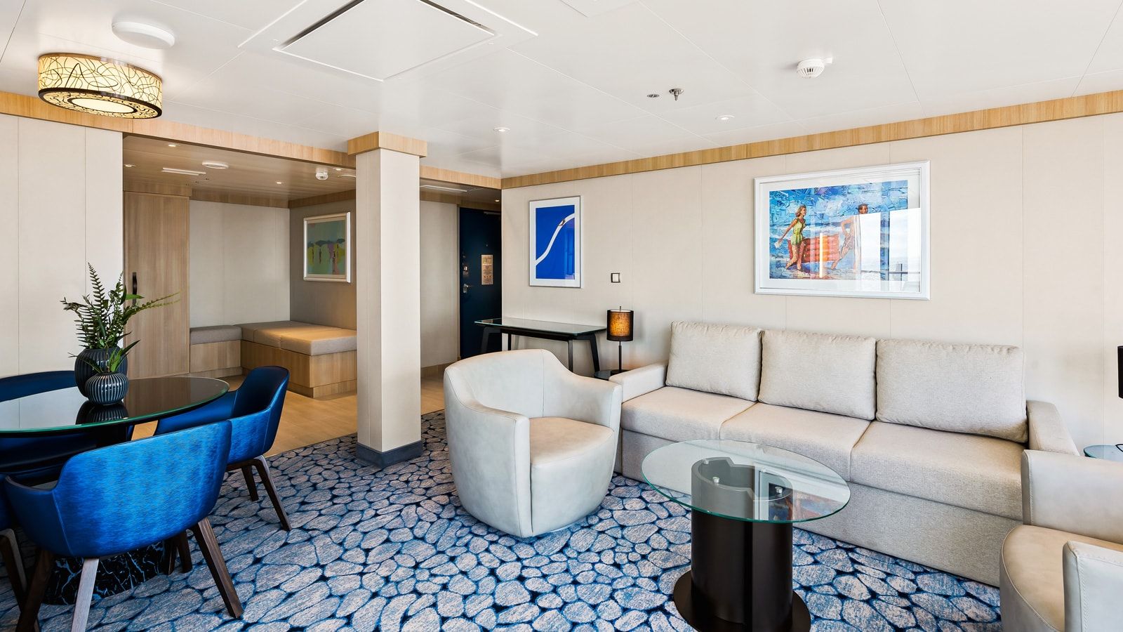 Wonder of the Seas Spacious AquaTheater Suite - 1 Bedroom (A3) living area, photo 2 of 3