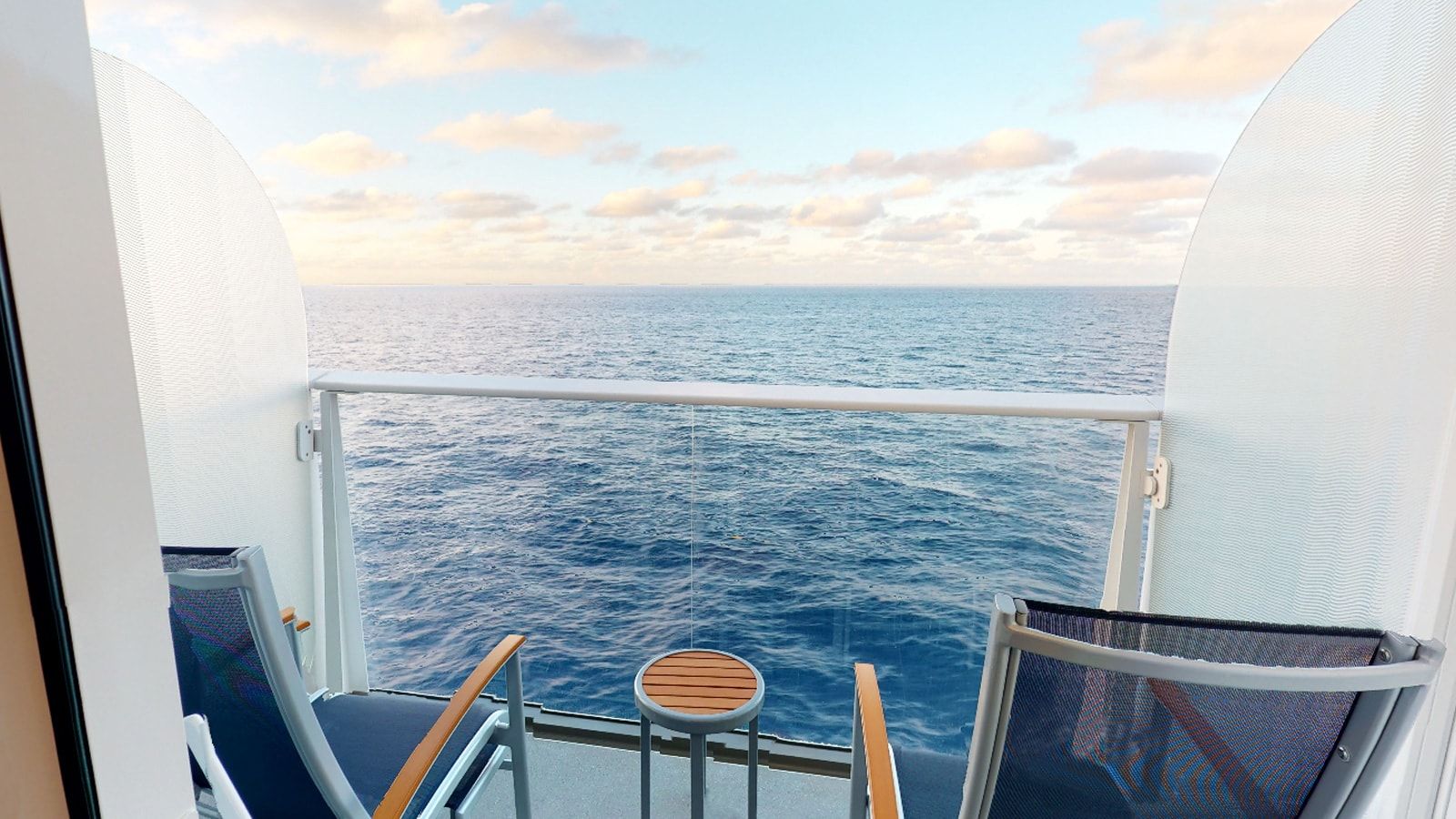 Utopia of the Seas Connecting Ocean View Balcony (CB) balcony