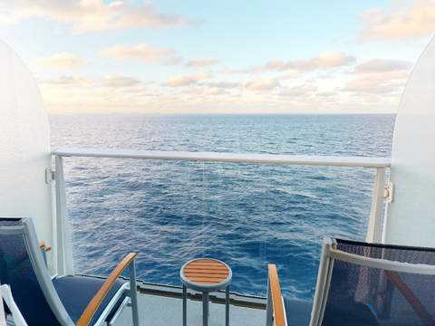 Wonder of the Seas Connecting Ocean View Balcony (CB) balcony