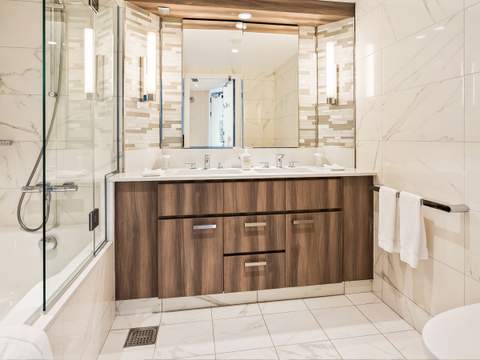 Utopia of the Seas Grand Suite - 1 Bedroom (GS) bathroom, photo 1 of 3 Utopia of the Seas Grand Suite - 1 Bedroom (GS) bathroom, photo 1 of 3
