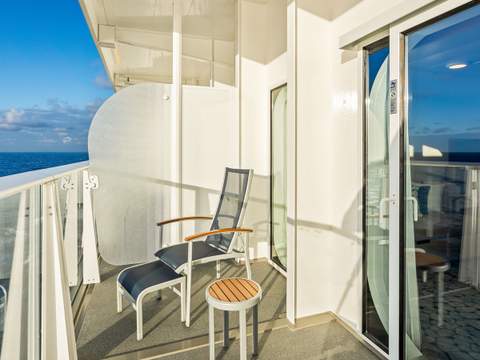 Utopia of the Seas Sky Junior Suite (JY) balcony Utopia of the Seas Sky Junior Suite (JY) balcony