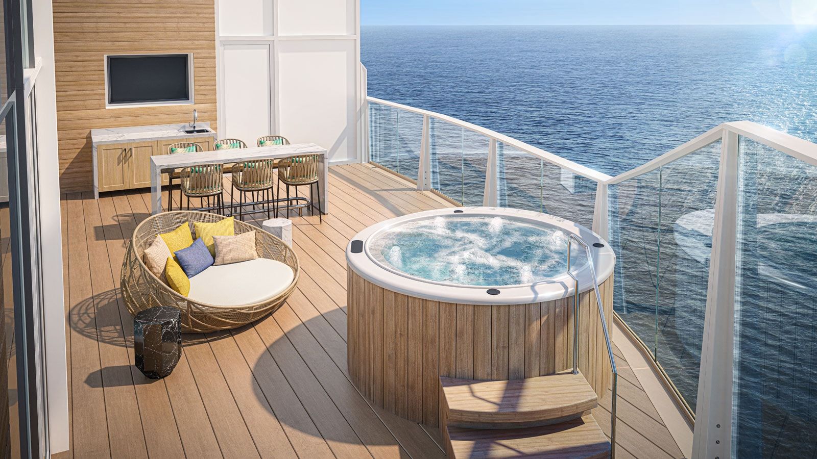 Utopia of the Seas Royal Loft Suite (RL) balcony