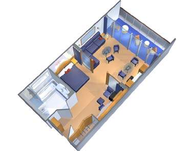 Rhapsody of the Seas Owner's Suite - 1 Bedroom (OS) floor plan Rhapsody of the Seas Owner's Suite - 1 Bedroom (OS) floor plan