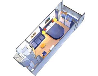 Mariner of the Seas Ocean View Balcony (1D) floor plan Mariner of the Seas Ocean View Balcony (1D) floor plan