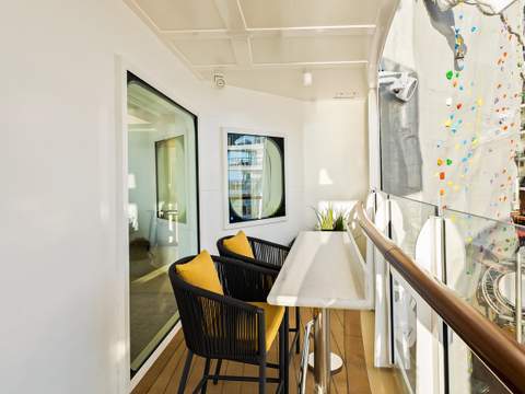 Wonder of the Seas Spacious AquaTheater Suite Large Balcony - 2 Bedroom (A1) balcony, photo 2 of 2