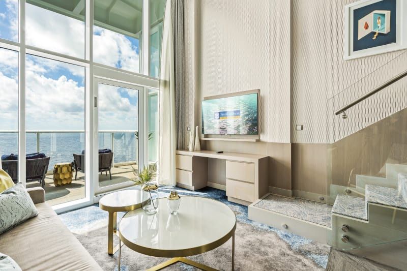 Wonder of the Seas Crown Loft Suite (L1) living area, photo 6 of 7