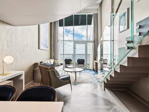 Wonder of the Seas Crown Loft Suite (L1) living area, photo 7 of 7