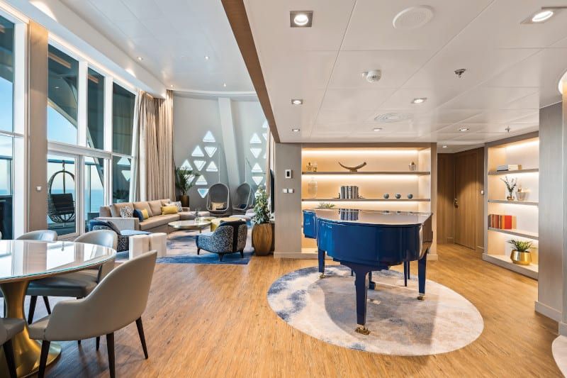 Wonder of the Seas Royal Loft Suite (RL) living area, photo 10 of 10