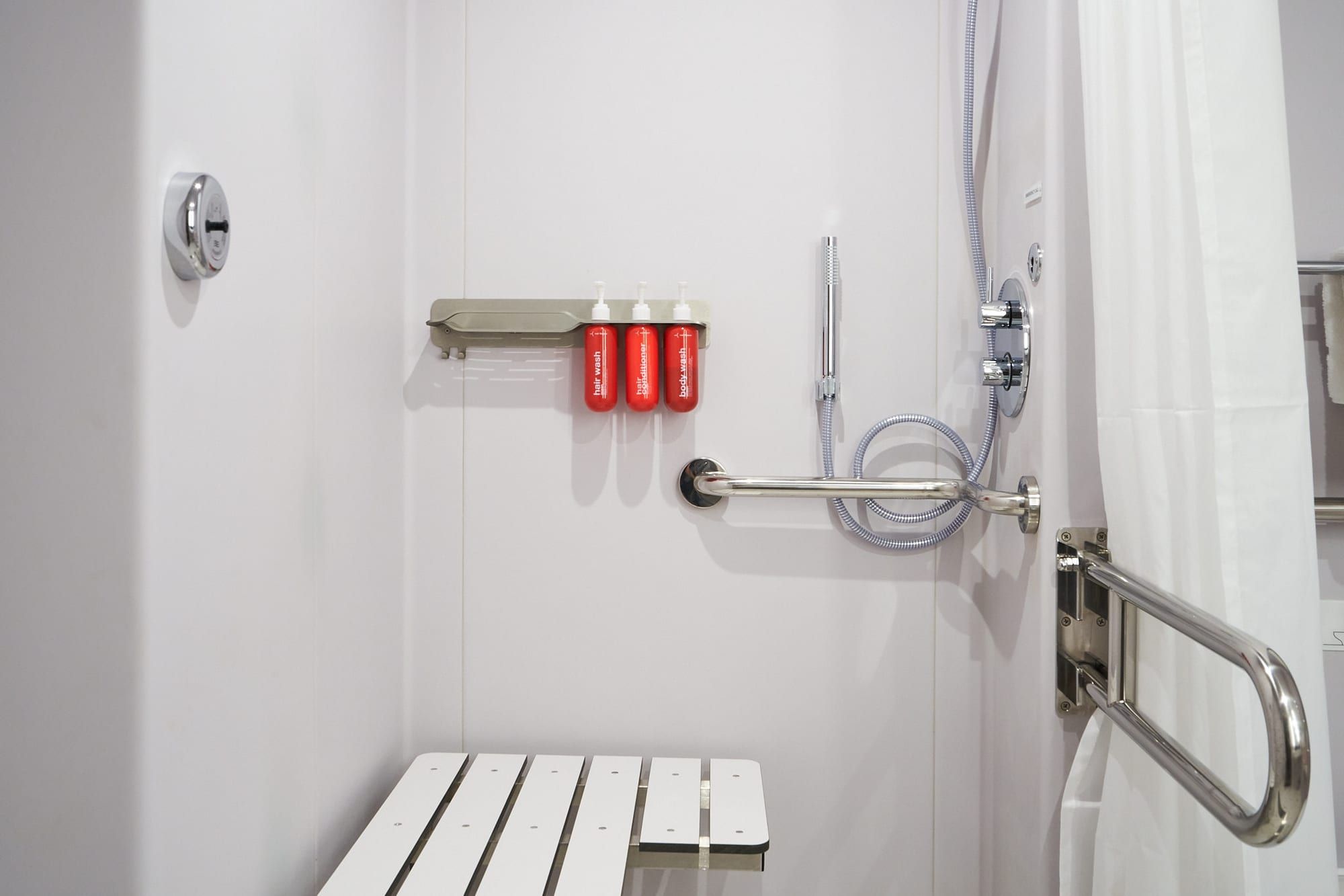 Virgin Voyages The Insider - Accessible (IN) bathroom, photo 1 of 3