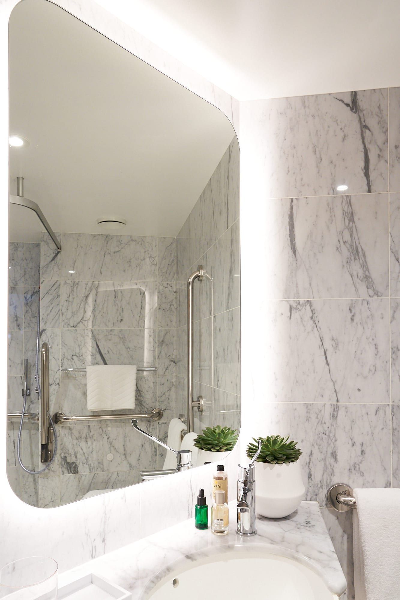 Virgin Voyages Seriously Suite - Accessible (SS) bathroom, photo 2 of 5