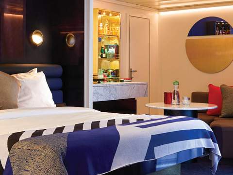 Virgin Voyages Cheeky Corner Suite - Pretty Big Terrace (SCP) cabin