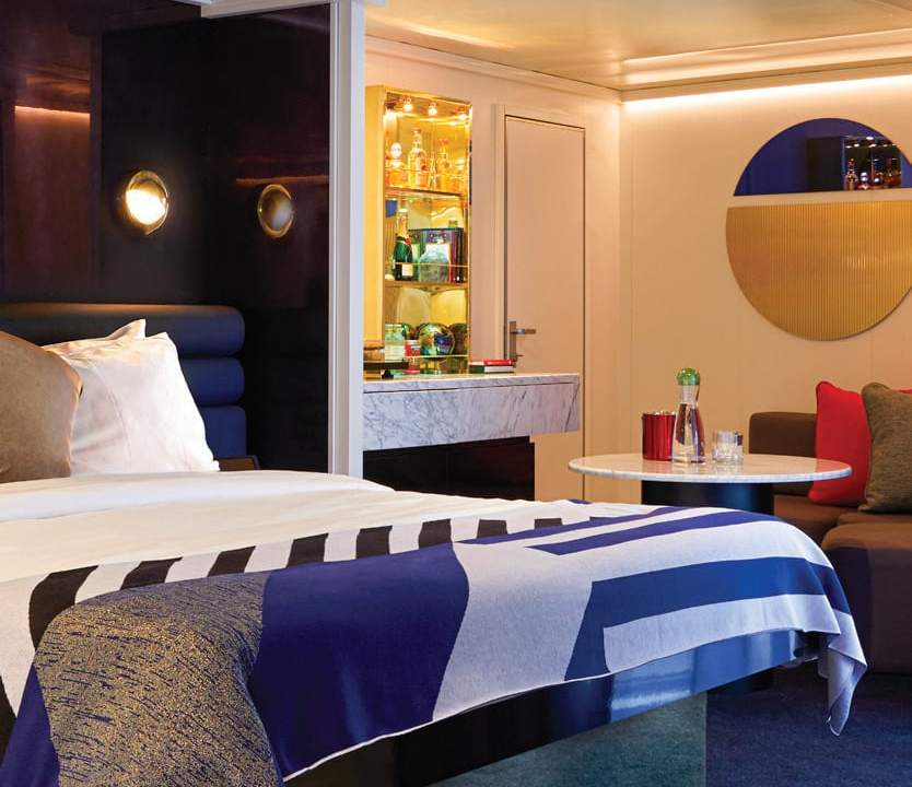 Virgin Voyages Cheeky Corner Suite - Pretty Big Terrace (SCP) cabin