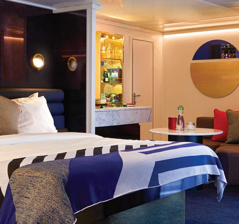 Virgin Voyages Cheeky Corner Suite - Pretty Big Terrace (SCP) cabin