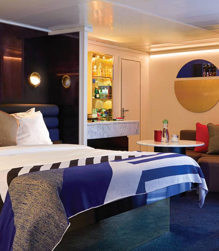 Virgin Voyages Cheeky Corner Suite - Pretty Big Terrace (SCP) cabin