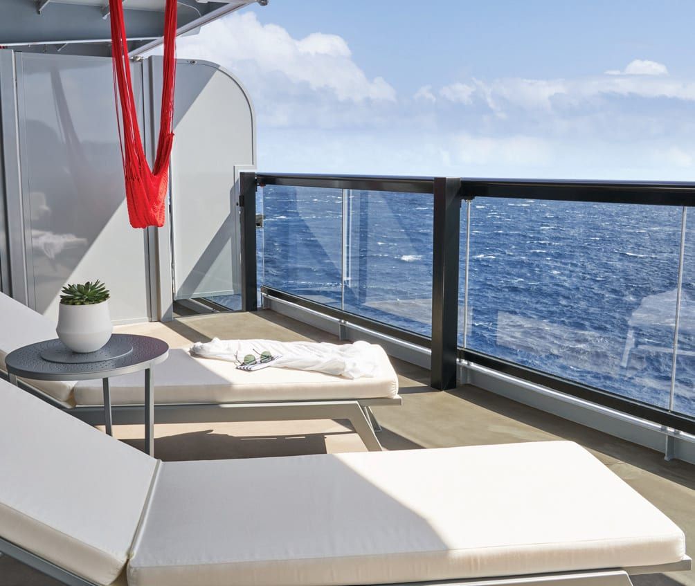 Virgin Voyages Fab Suite (SF) balcony