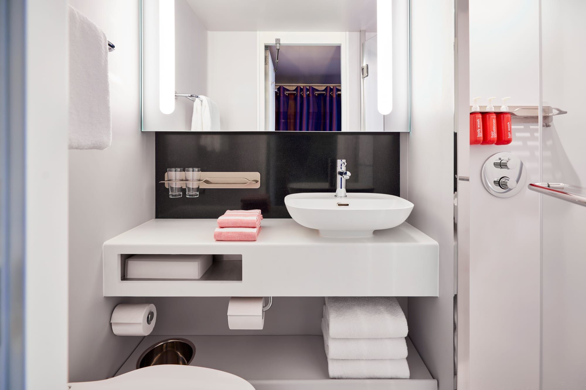 Virgin Voyages The Sea Terrace (TR) bathroom, photo 1 of 3