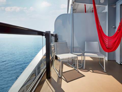Virgin Voyages The Sea Terrace (TR) balcony