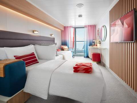 Virgin Voyages Sea Terrace – (Slightly) Smaller Balcony (TS) cabin, photo 1 of 2