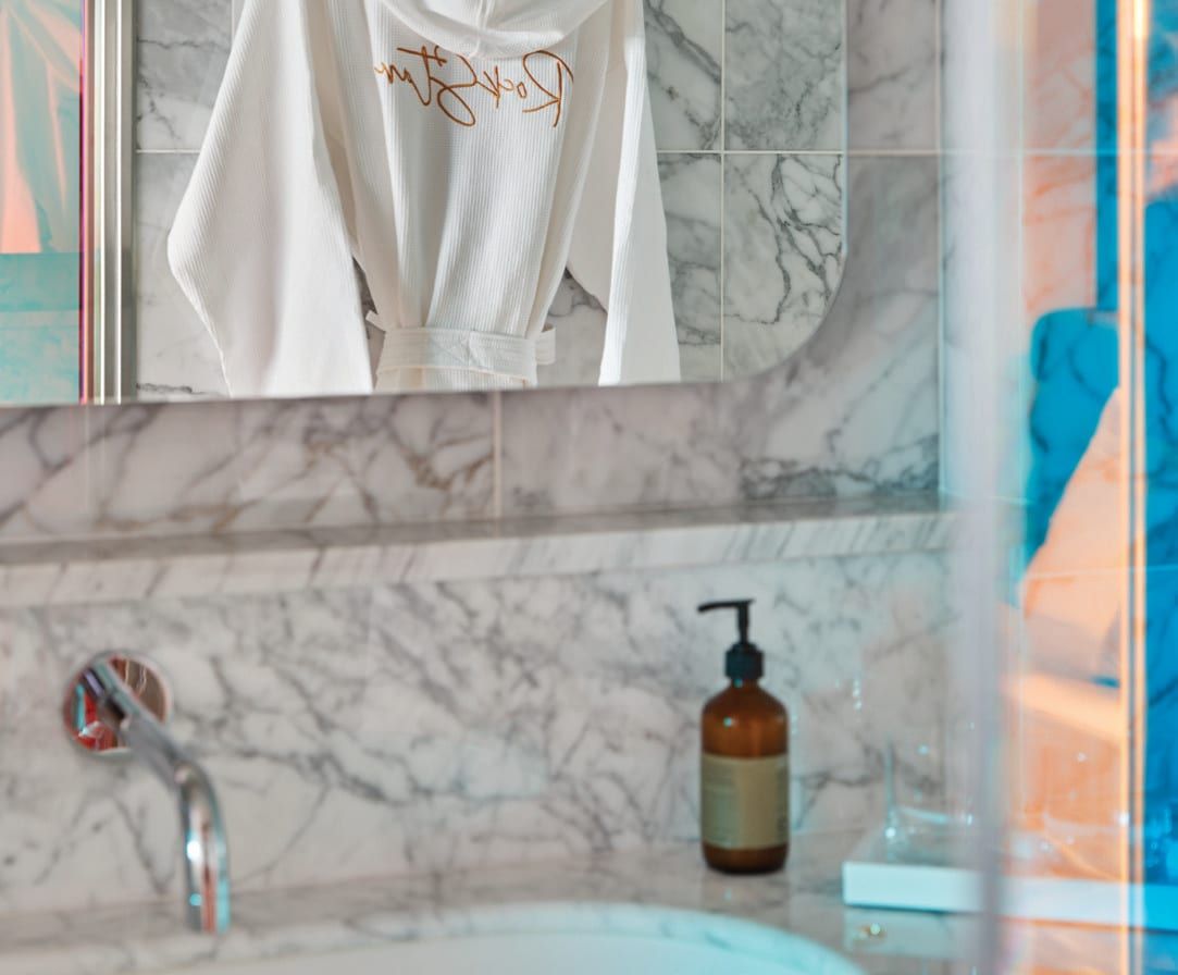 Virgin Voyages Seriously Suite (SS) bathroom, photo 2 of 2