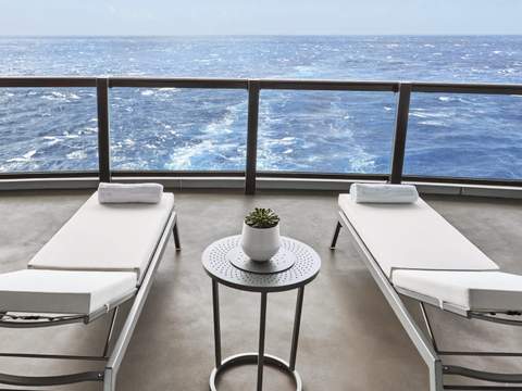 Virgin Voyages Sweet Aft Suite - Biggest Terrace (SAB) balcony Virgin Voyages Sweet Aft Suite - Biggest Terrace (SAB) balcony