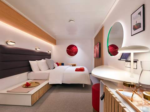 Virgin Voyages The Insider (IN) cabin, photo 1 of 3 Virgin Voyages The Insider (IN) cabin, photo 1 of 3