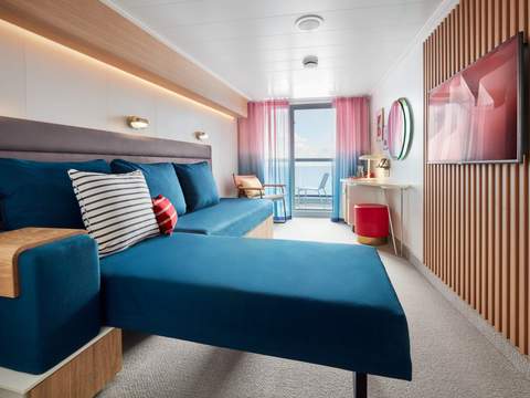 Virgin Voyages Sea Terrace – (Slightly) Smaller Balcony (TS) cabin, photo 2 of 2