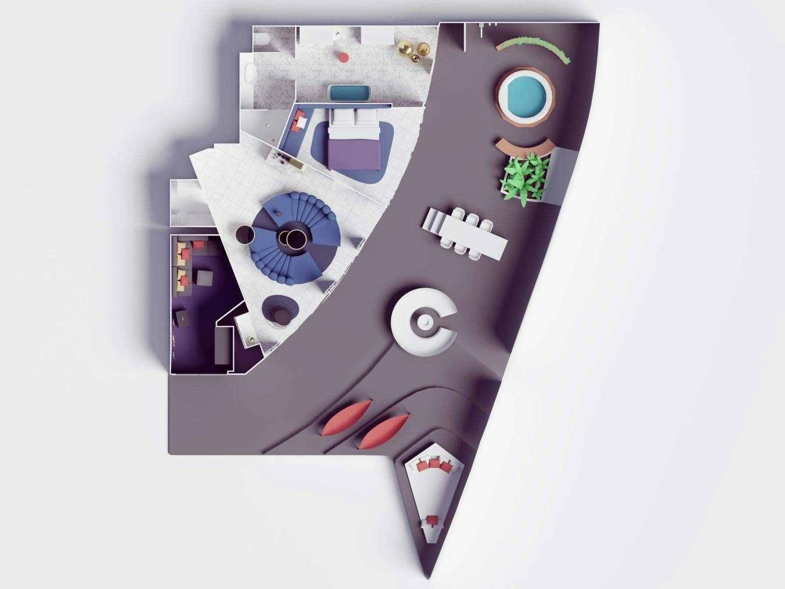 Virgin Voyages Massive Suite (SM) floor plan