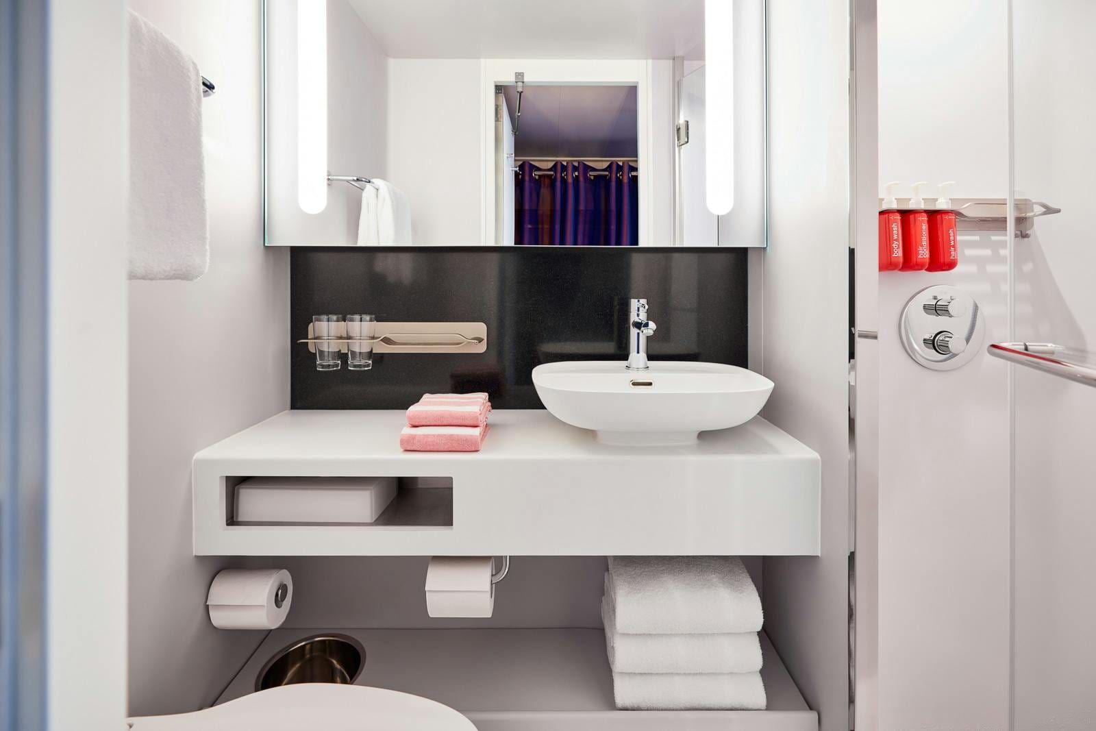 Virgin Voyages The Sea View (VW) bathroom