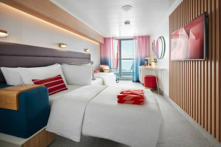 Virgin Voyages Central Sea Terrace (TC) cabin, photo 5 of 6