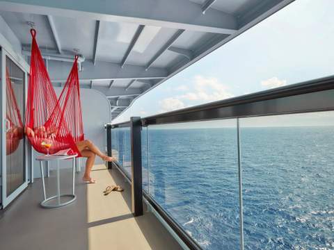 Virgin Voyages Seriously Suite (SS) balcony
