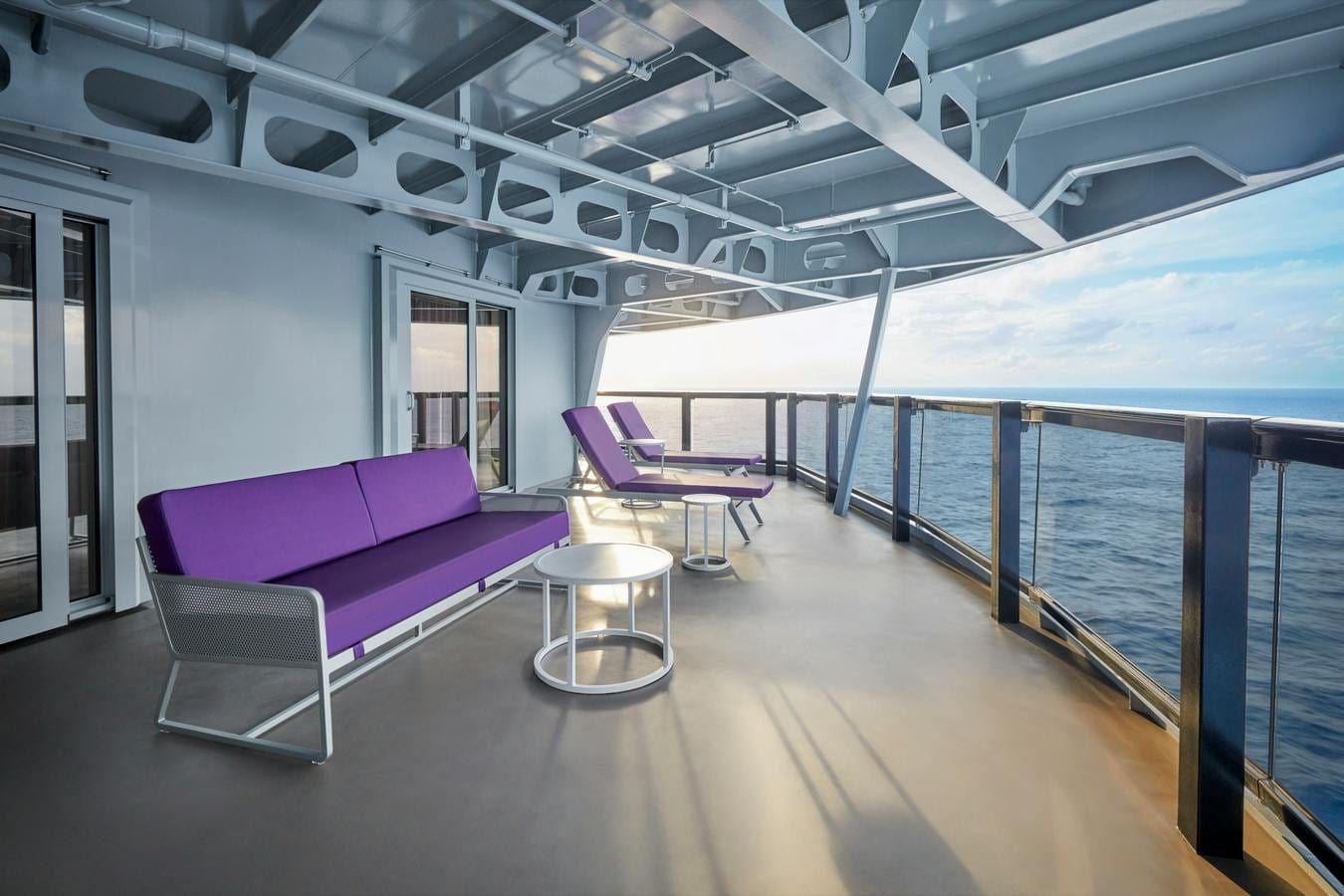 Virgin Voyages Cheeky Corner Suite - Even Bigger Terrace (SCE) balcony, photo 1 of 2