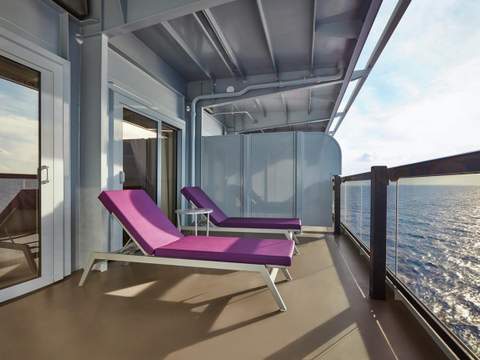 Virgin Voyages Gorgeous Suite (SG) balcony, photo 2 of 2