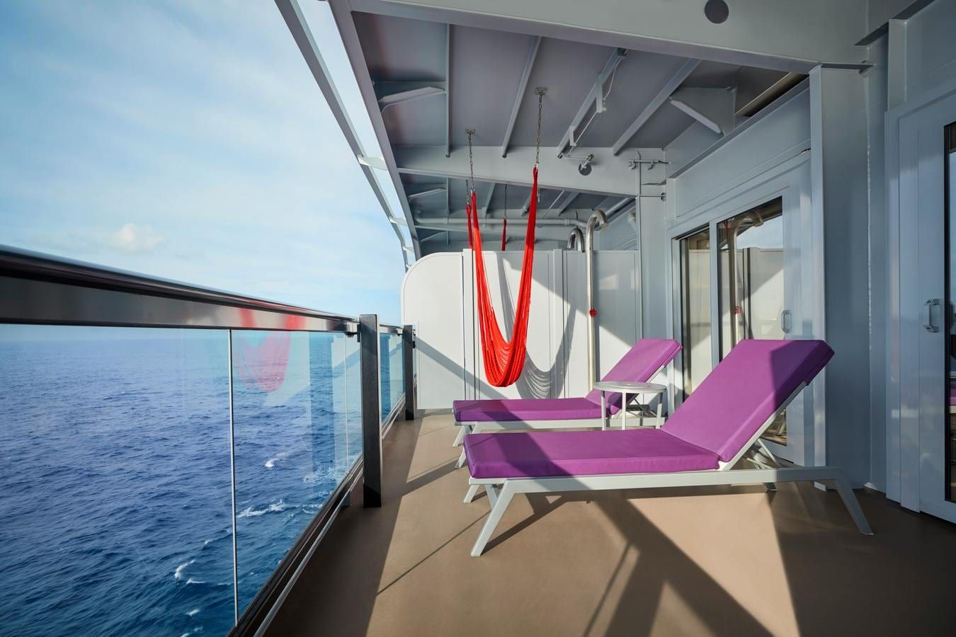 Virgin Voyages Gorgeous Suite (SG) balcony, photo 1 of 2