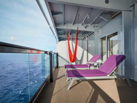 Virgin Voyages Fab Suite (SF) balcony