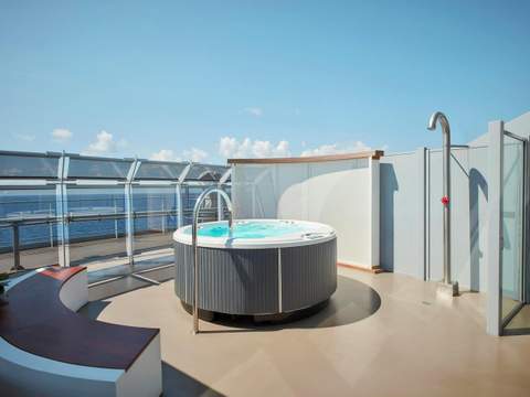 Virgin Voyages Massive Suite (SM) balcony, photo 1 of 3