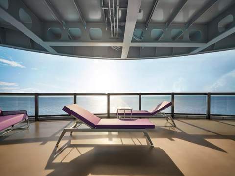 Virgin Voyages Sweet Aft Suite - Pretty Big Terrace (SAP) balcony, photo 1 of 2 Virgin Voyages Sweet Aft Suite - Pretty Big Terrace (SAP) balcony, photo 1 of 2