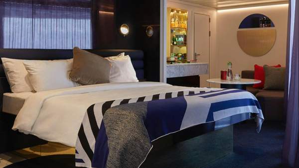 Virgin Voyages Cheeky Corner Suite - Biggest Terrace (SCB) cabin