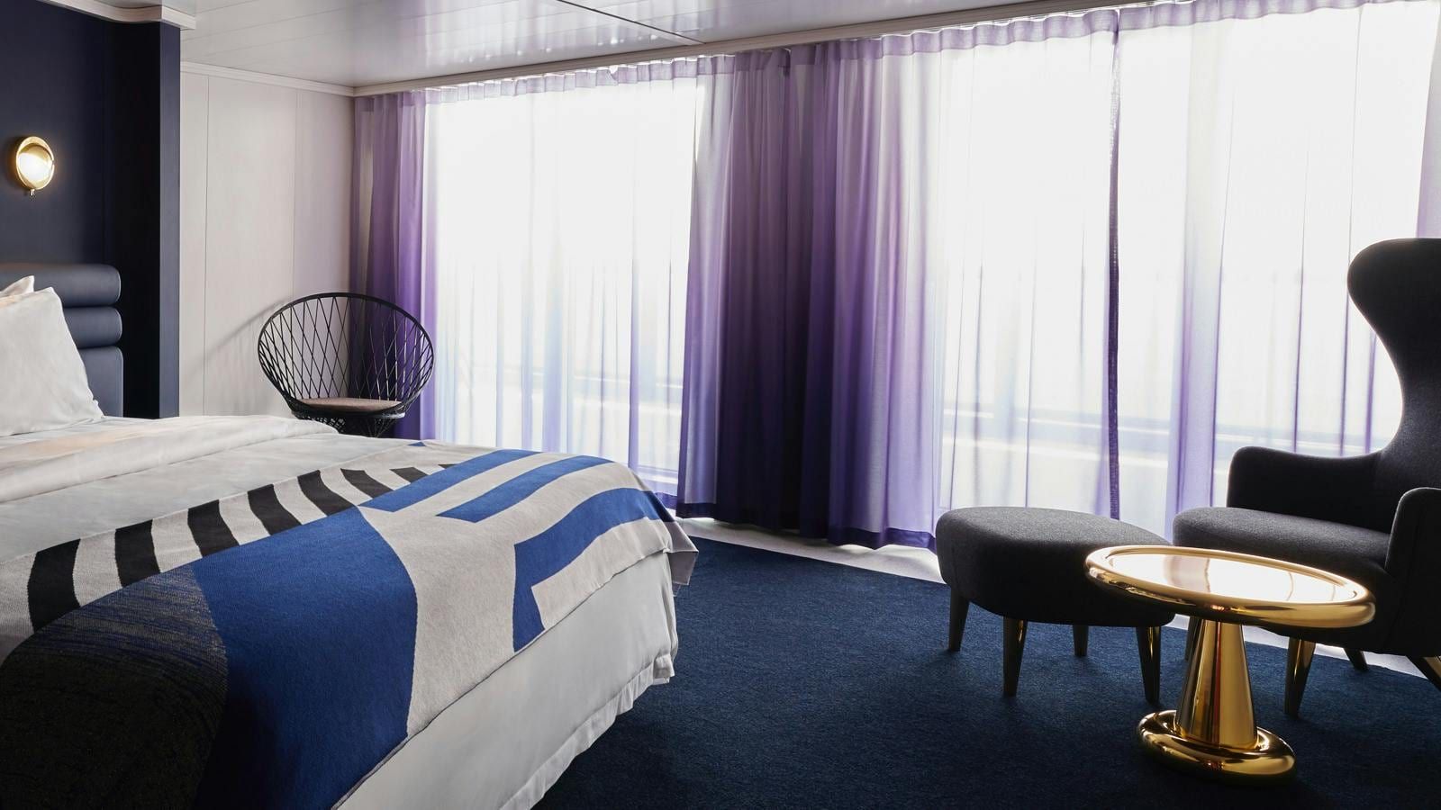 Virgin Voyages Posh Suite (SP) bedroom