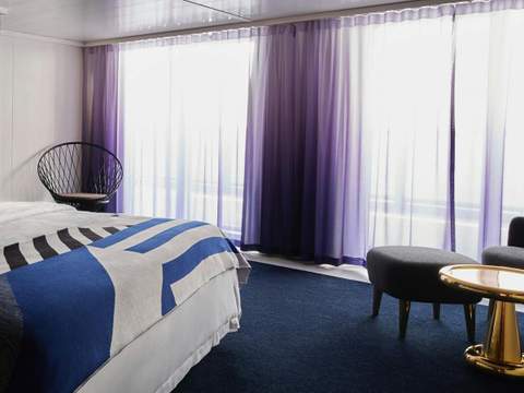 Virgin Voyages Posh Suite (SP) bedroom