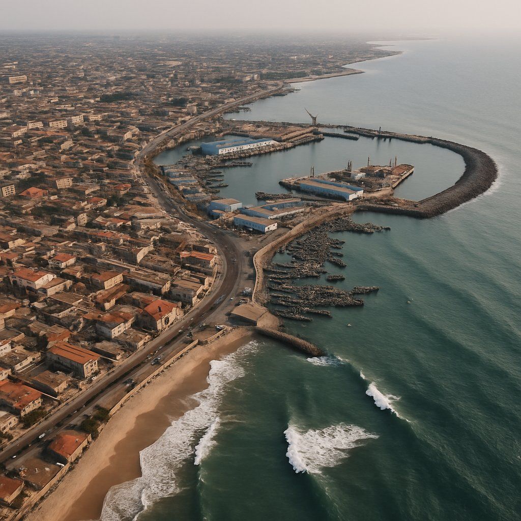Accra, Ghana Cruise Port - overhead view of the Accra itinerary stop located in the Other (Asia/Africa/Middle East) cruising region