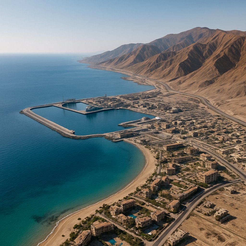 Ain Sukhna (Sokhna), Egypt Cruise Port - overhead view of the Ain Sukhna itinerary stop located in the Other (Asia/Africa/Middle East) cruising region