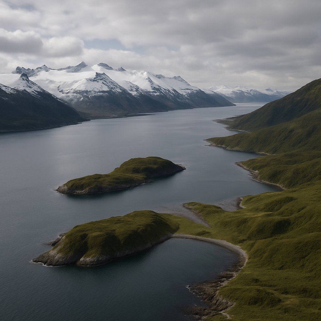 Ainsworth Bay & Tucker Islet Cruise Port - overhead view of the Ainsworth Bay itinerary stop located in the Other (Asia/Africa/Middle East) cruising region