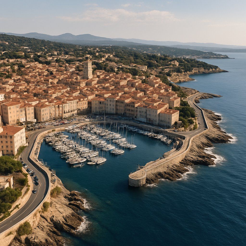 Aix-En-Provence, France Cruise Port - overhead view of the Aix-En-Provence itinerary stop located in the Europe - Western Europe cruising region